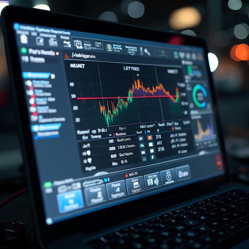 Diagnostic software displaying real-time CAN bus data from a vehicle.