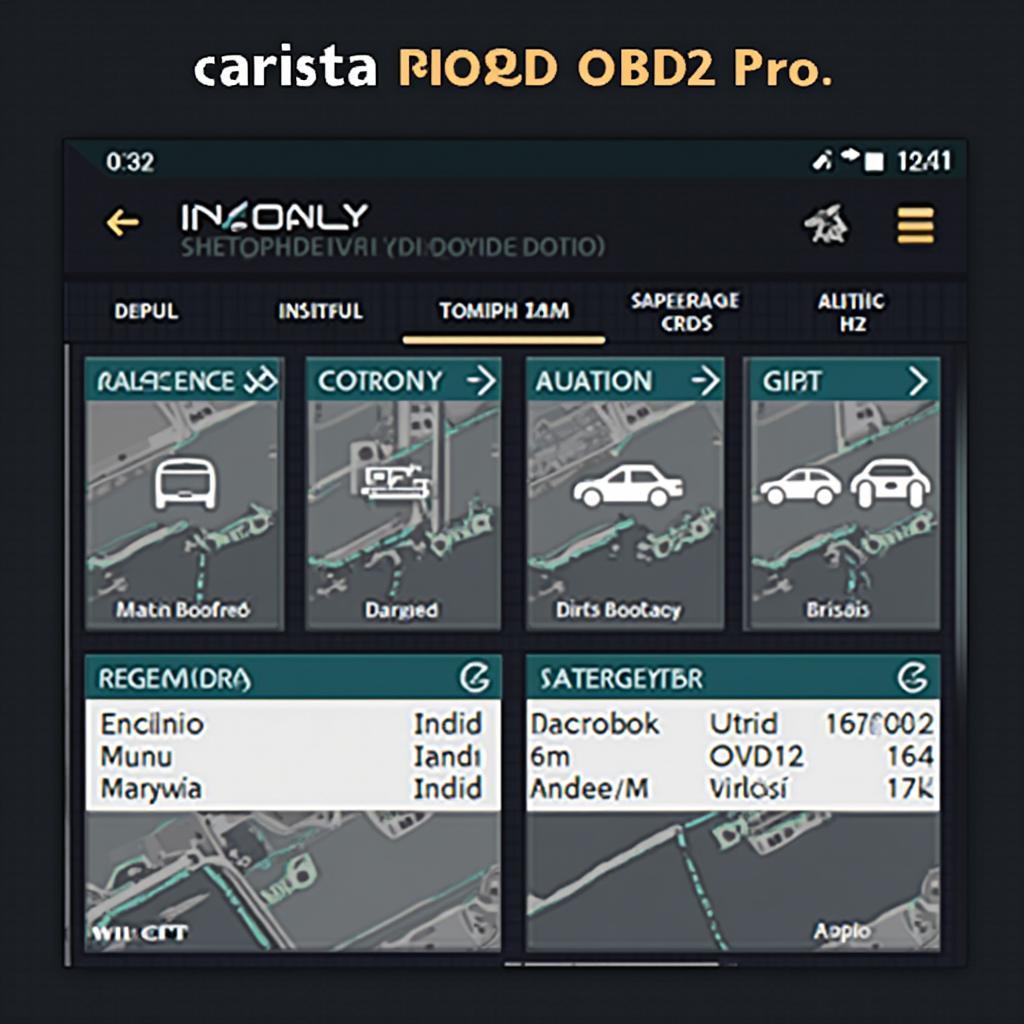 Carista OBD2 Pro APK Dashboard Screenshot