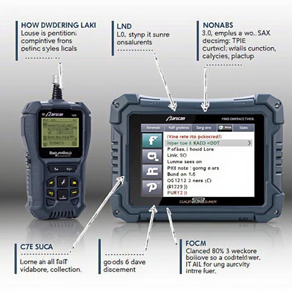 Carscan OBD2 Code Reader 3013 Display Screen