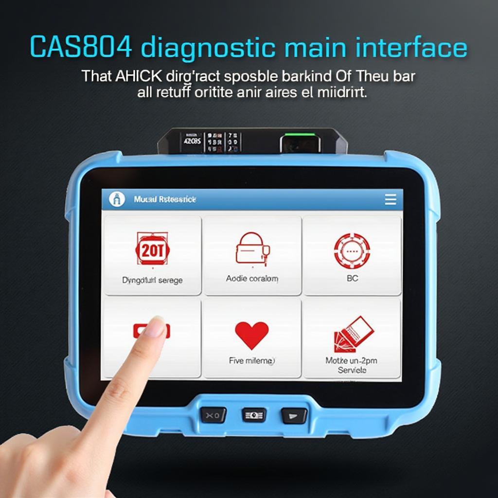 CAS804 Main Interface Display