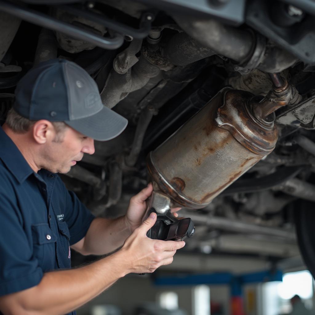 Inspecting a Catalytic Converter