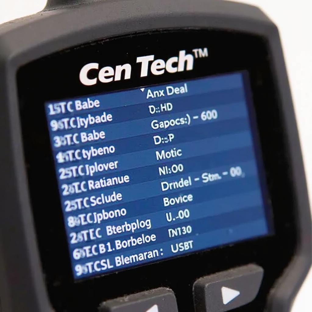 Cen Tech 98614 Displaying DTC Codes