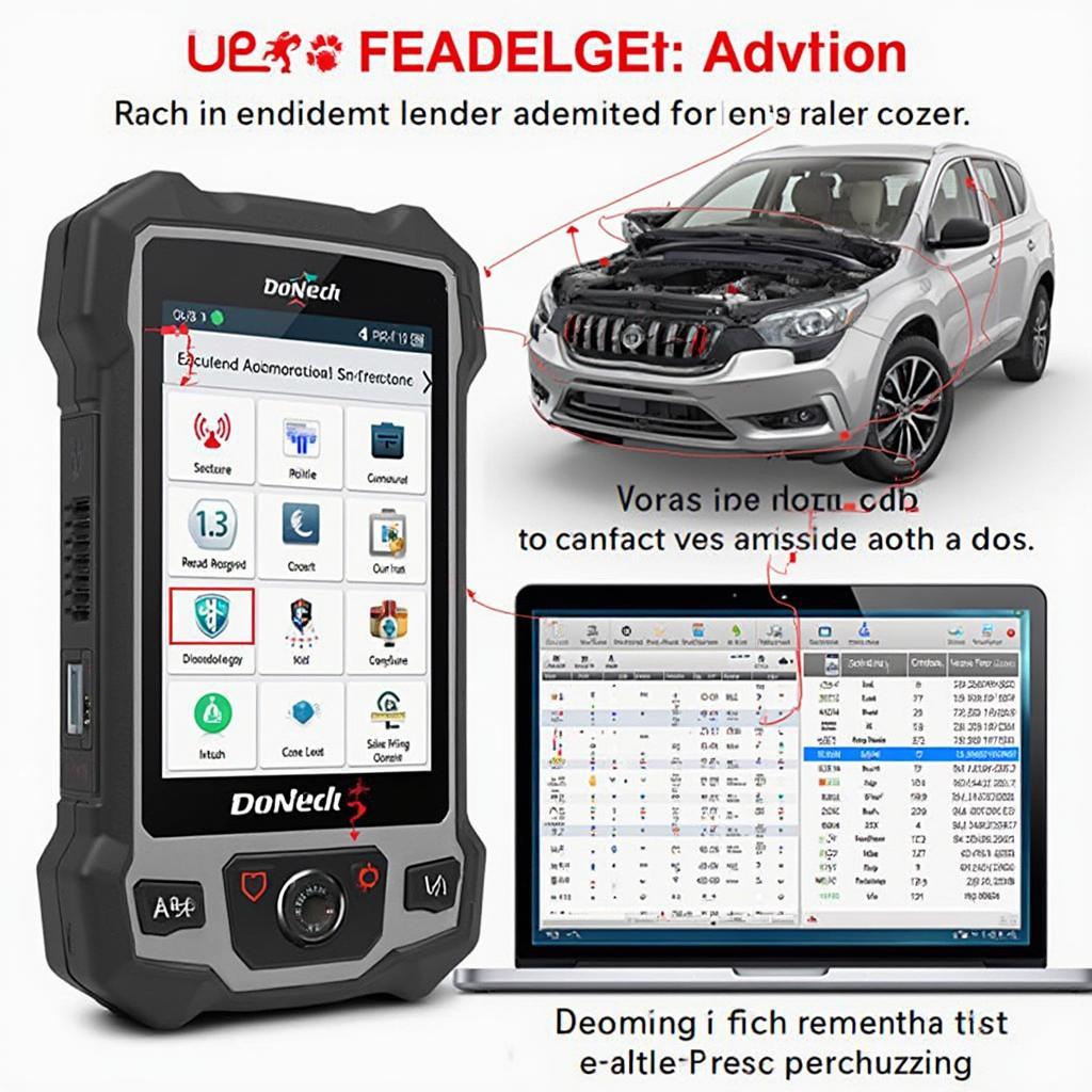 Cen Tech OBD2 Scanner 98614 Features Displayed