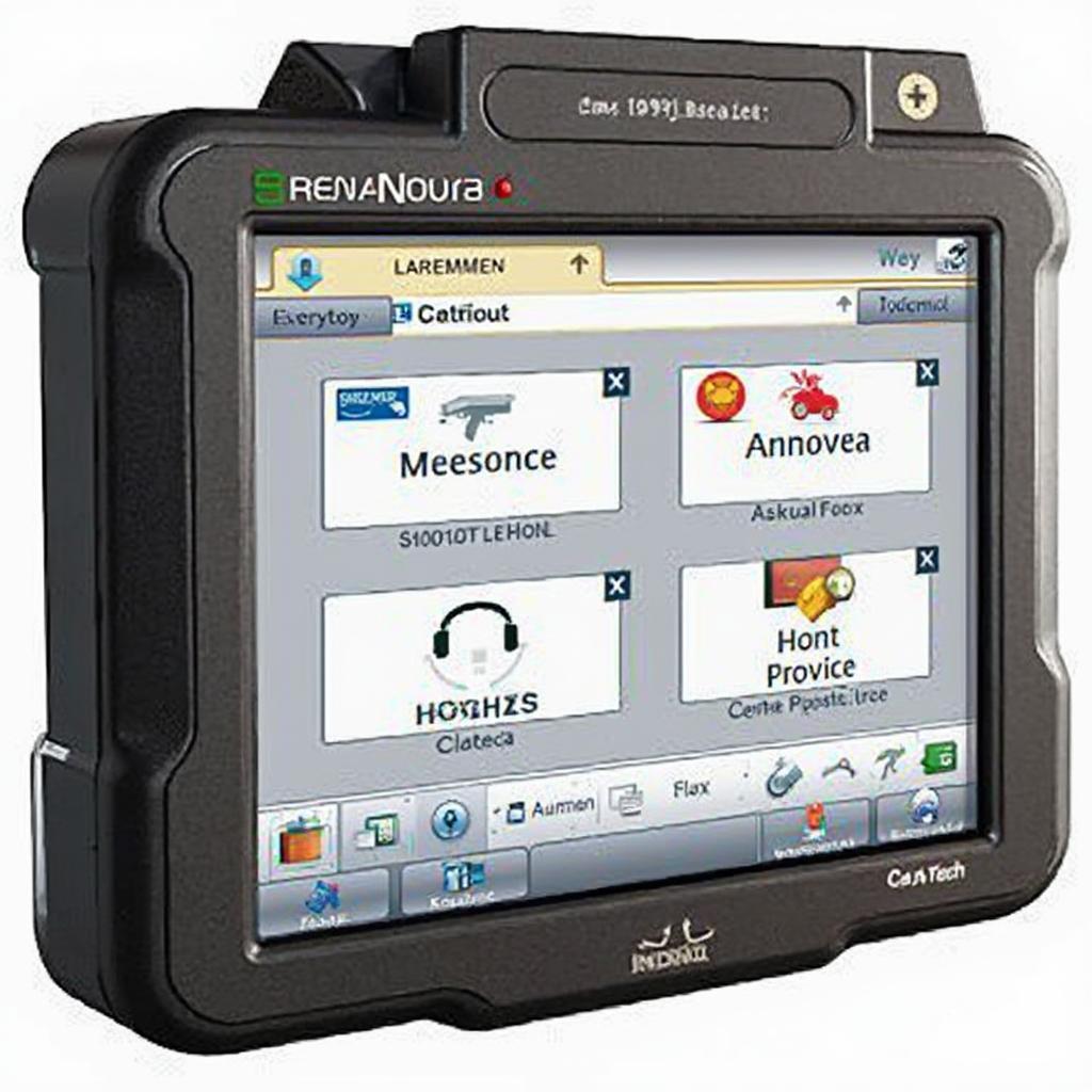 Cen-Tech OBD2 Scanner 99722 Displaying the Main Menu