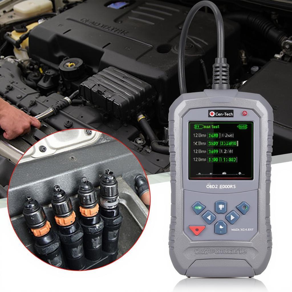 Cen-Tech OBD2 Scanner Performing a Buzz Test