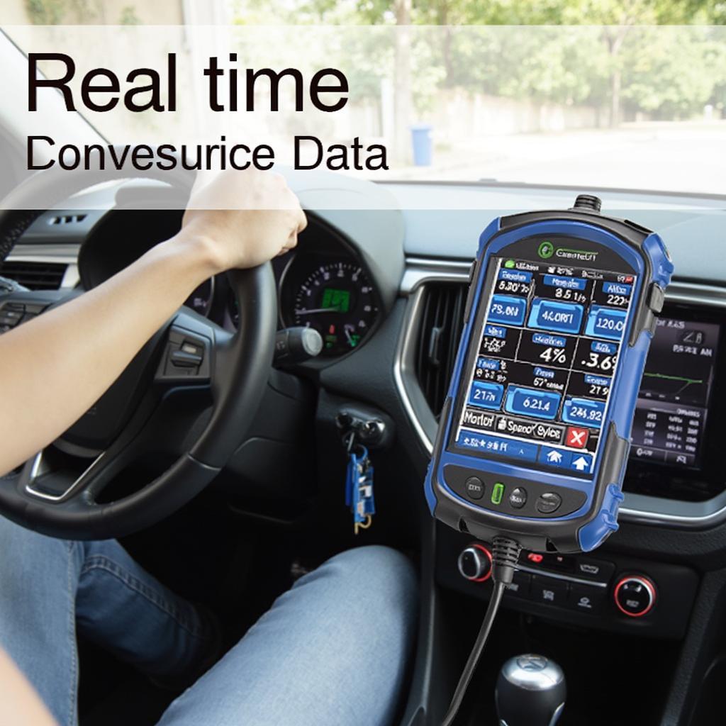 Centech OBD2 Scanner Displaying Real-Time Vehicle Data