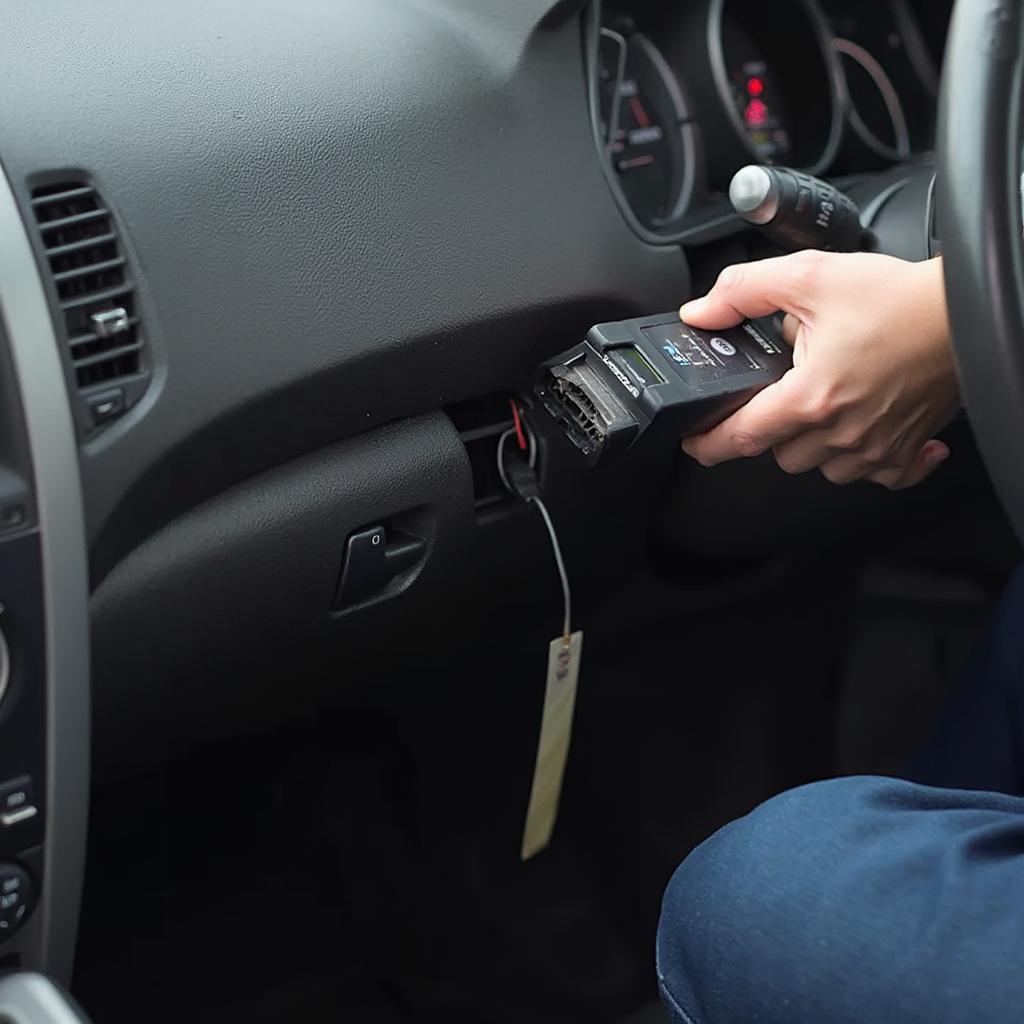 Connecting OBD2 Scanner to Car's Port