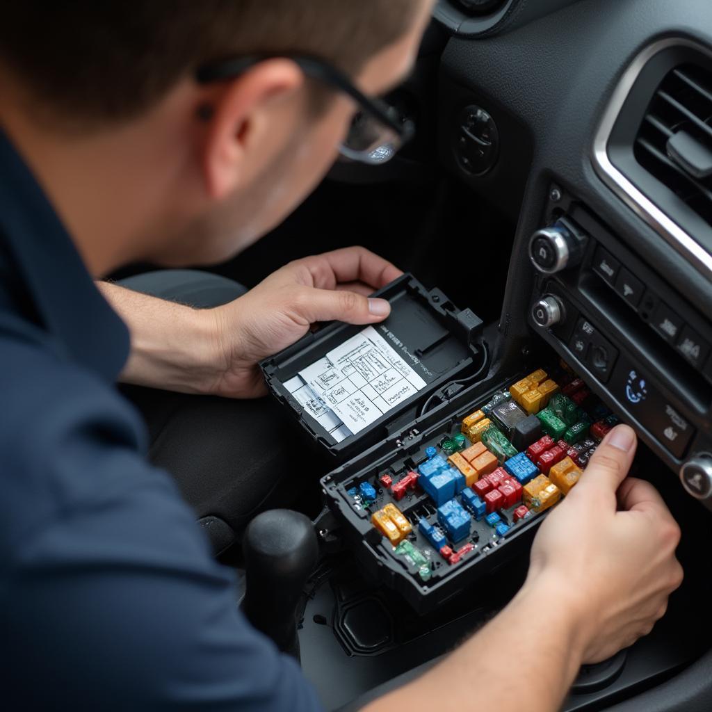 Checking the Car's Fuse Box