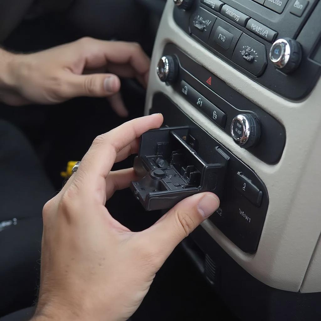 Checking Chrysler Pacifica OBD2 Port for Damage