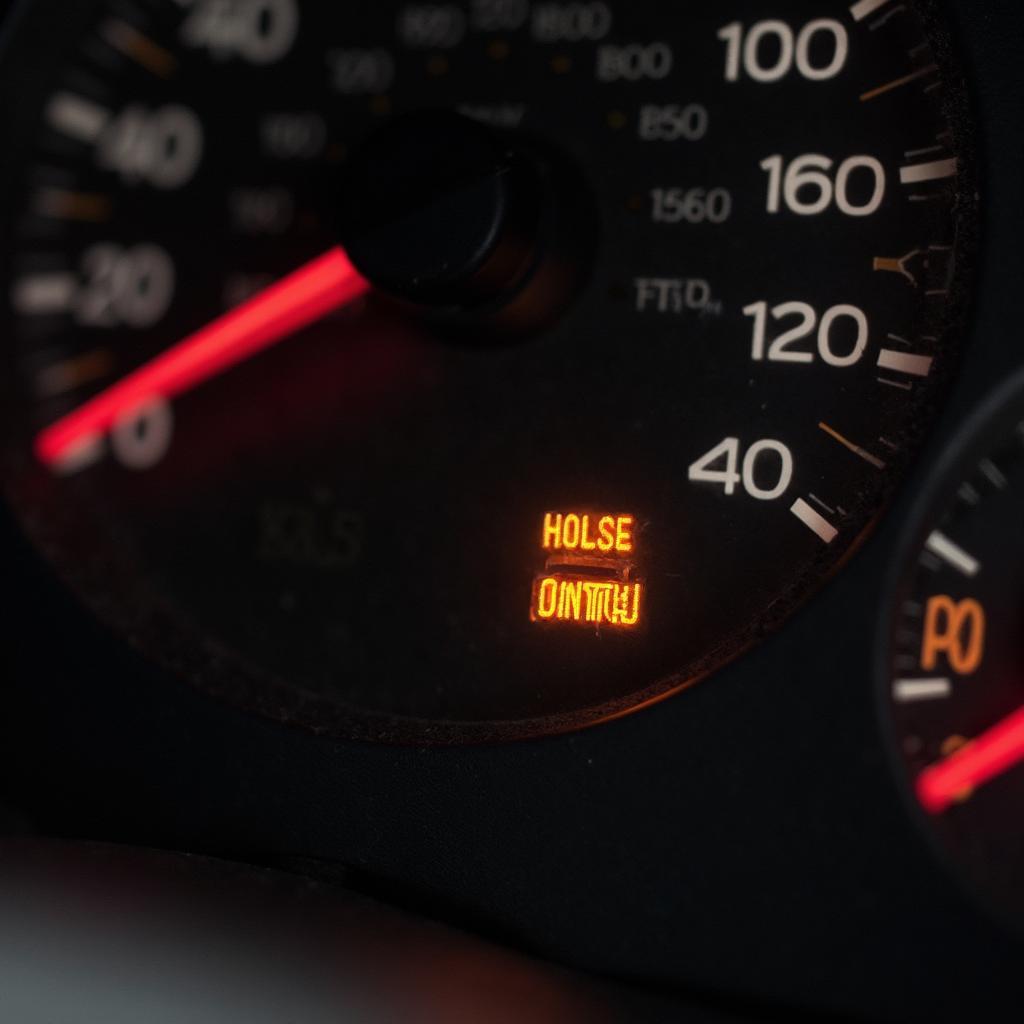 Check Engine Light Illuminated on a 2002 RAV4 Dashboard