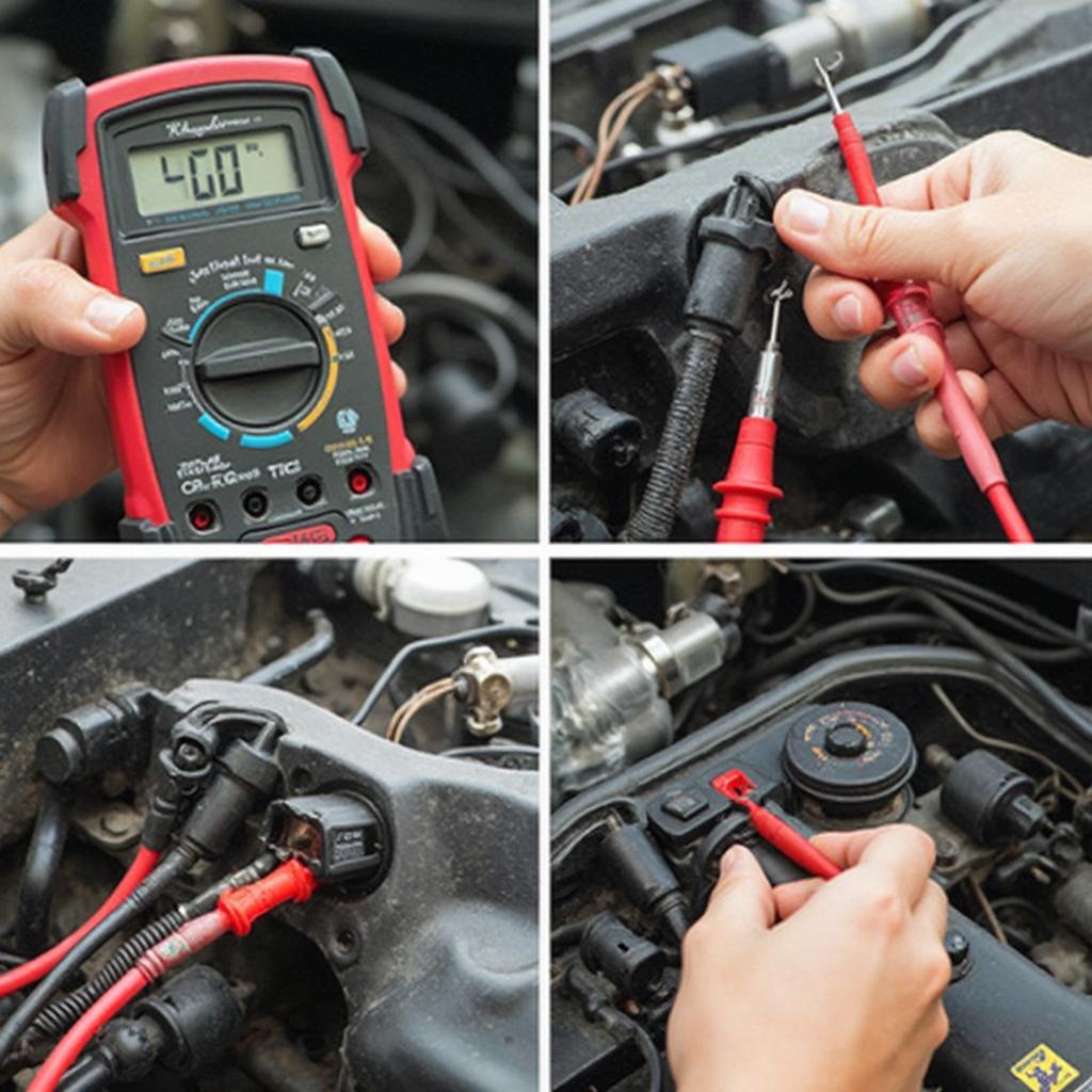 Checking Fuel Pump Voltage with Multimeter