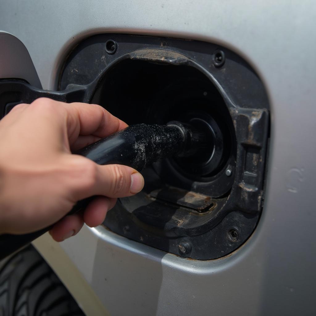 Checking and Tightening the Gas Cap on a Ford Ranger