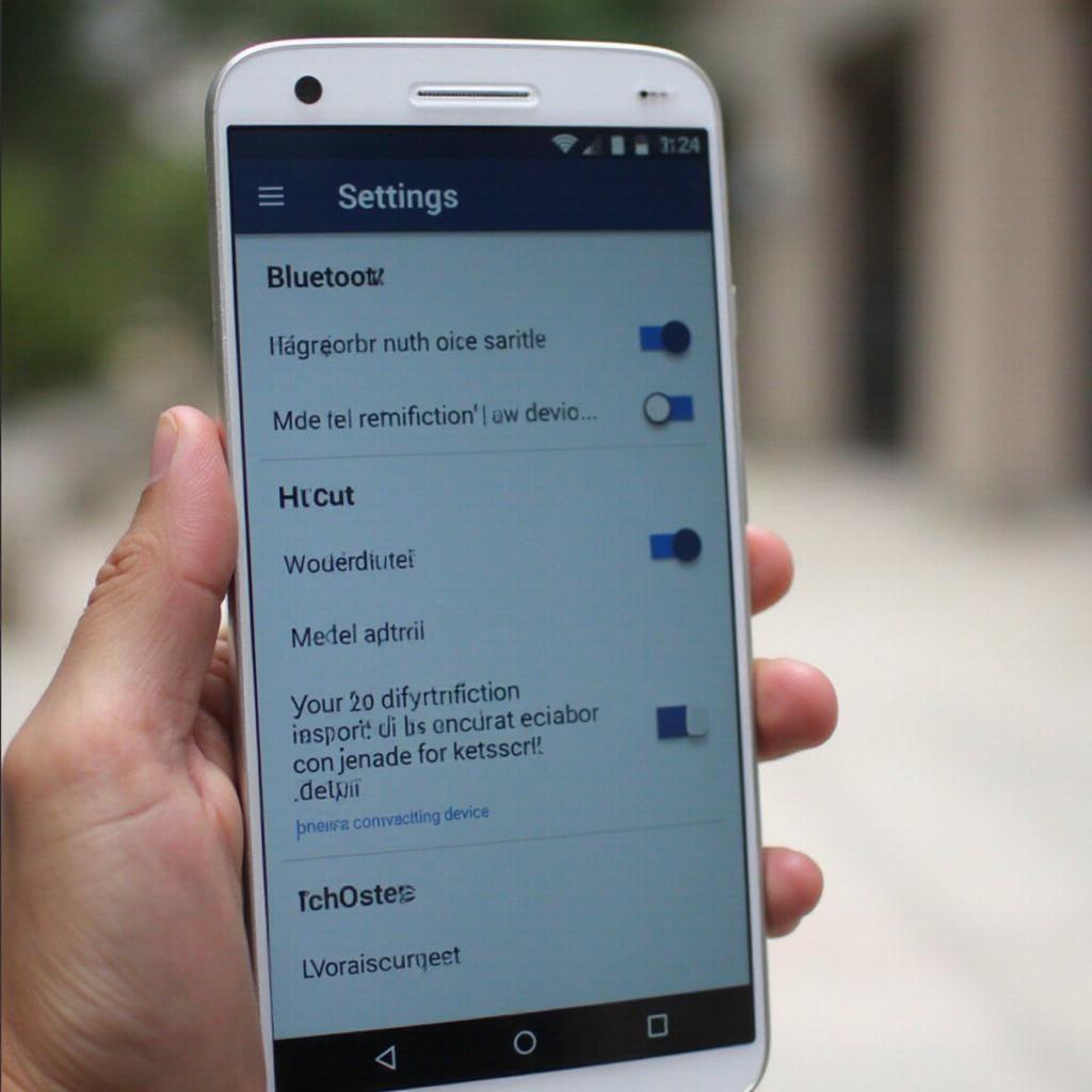 Screenshot of OBD2 app settings on an Android 7.1 device