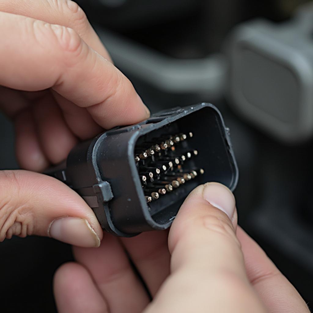 Checking the OBD2 Connector on a 1996 F150 for Damage or Corrosion