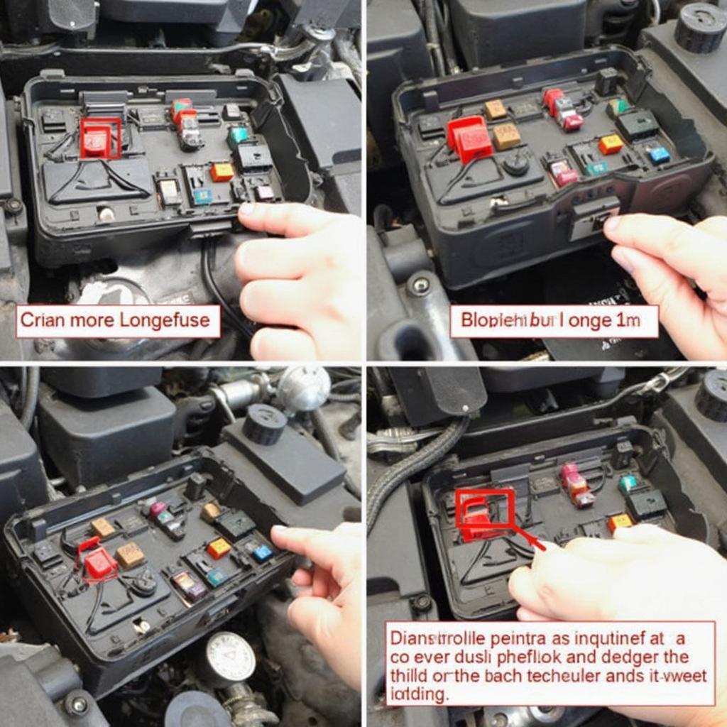 Checking OBD2 related fuses in Honda Civic: Showing how to locate and inspect fuses in the fuse box.