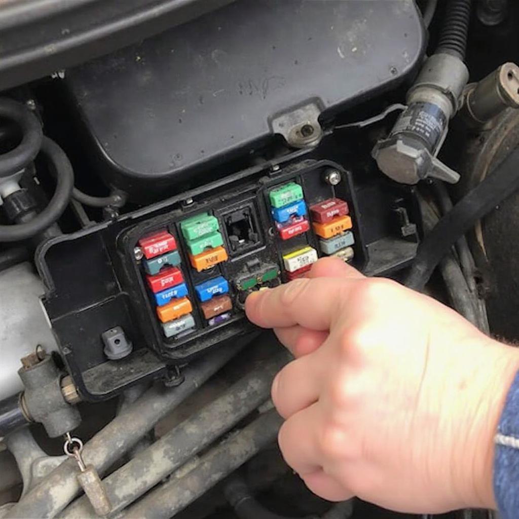 Checking the OBD2 Port Fuse in a 1998 Mustang V6