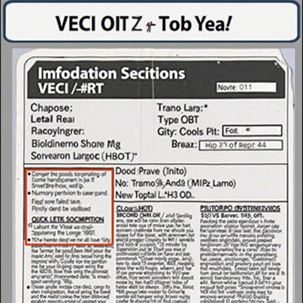 Checking VECI Label on a 1994 Ford Ranger