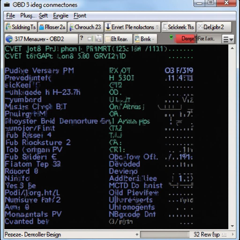 Chevrolet Captiva OBD2 Software Interface Example