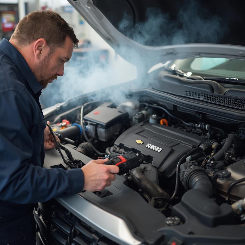 Performing a Smoke Test on a Chevrolet EVAP System