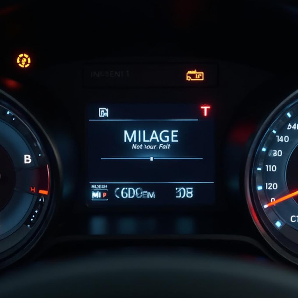 Chevy Volt Instrument Cluster Mileage Display