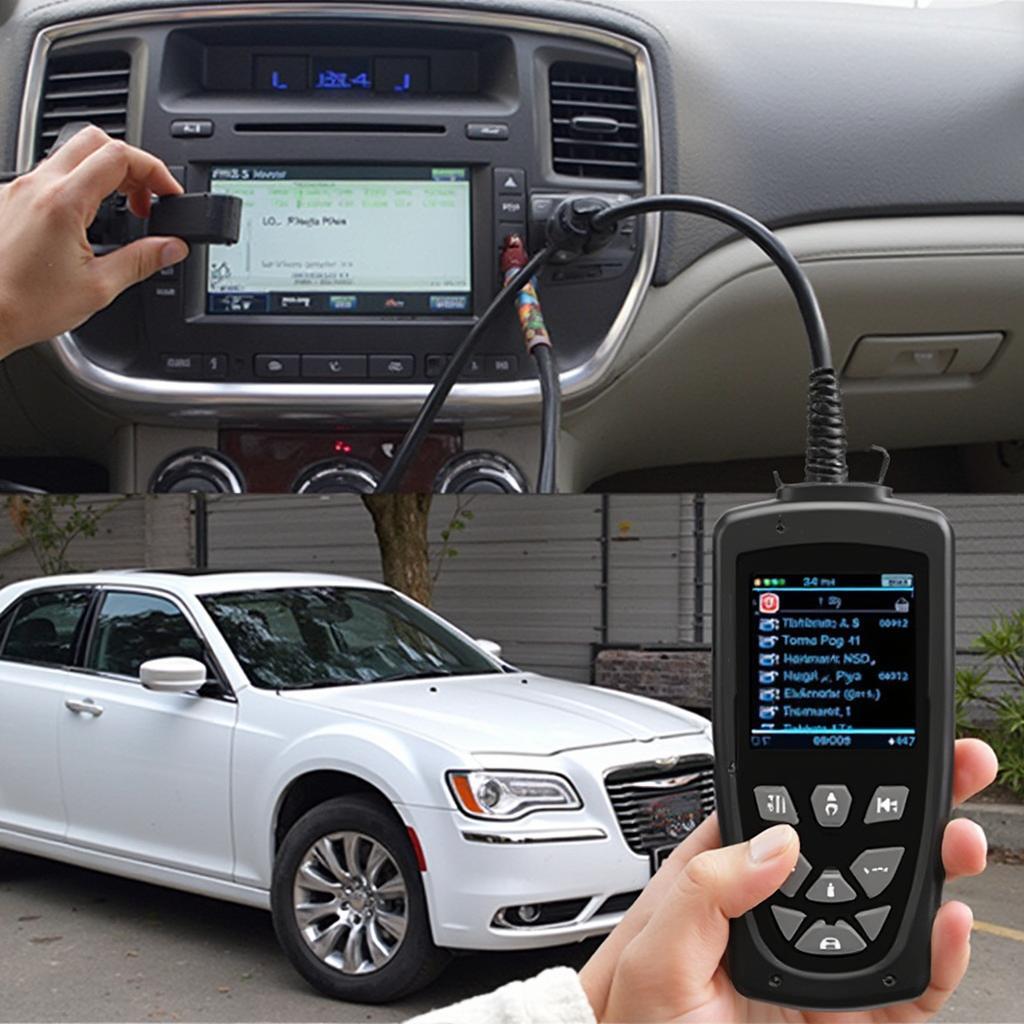 Chrysler OBD2 Scanner in Action