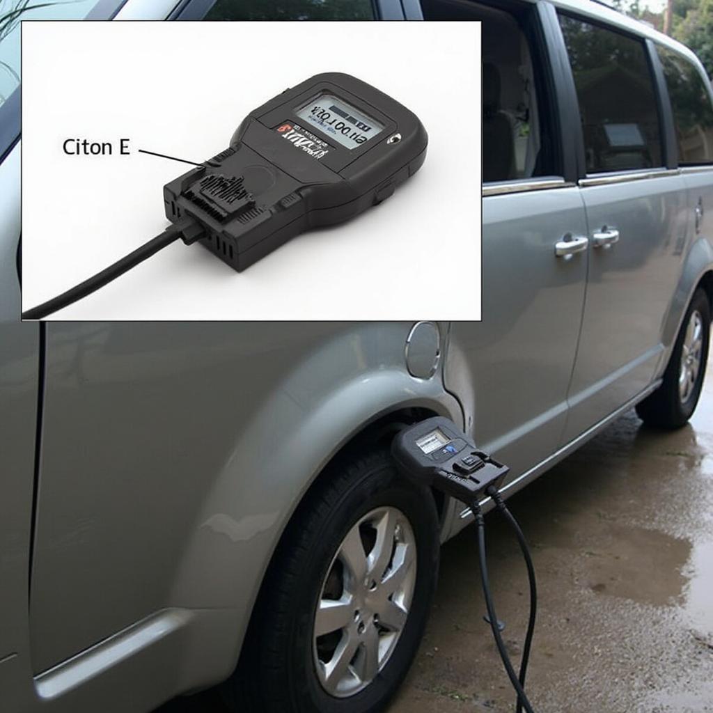 Chrysler Voyager Connected to OBD2 Scanner