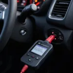 Citroen OBD2 Scanner in Use