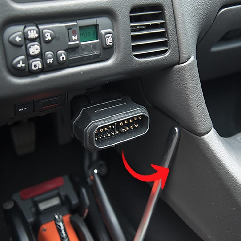 Locating the OBD2 port in a Honda Civic