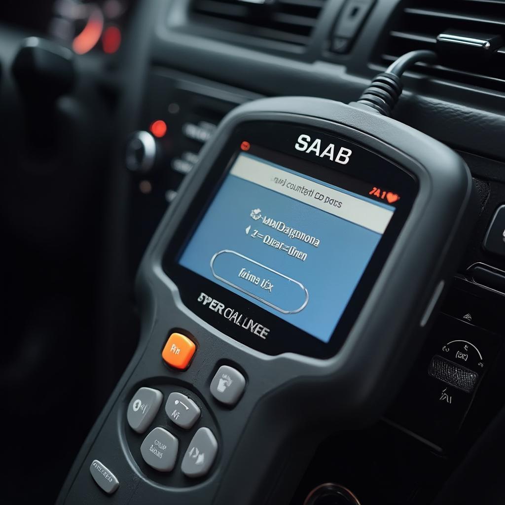 Clearing Saab OBD2 Codes with Scanner