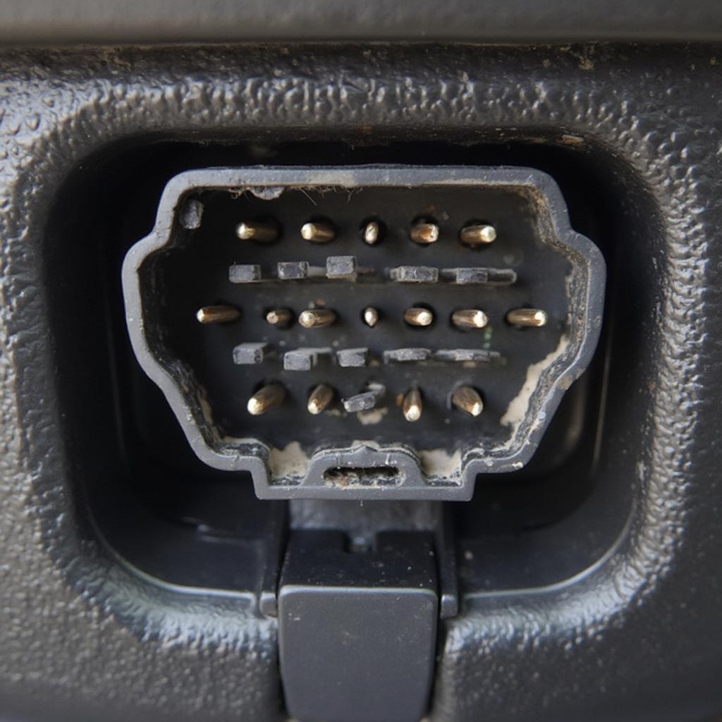 Close-up OBD2 Port Connector 2017 Ford F150