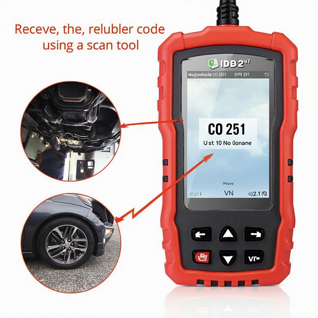 OBD2 Scan Tool Displaying CO 251 Code