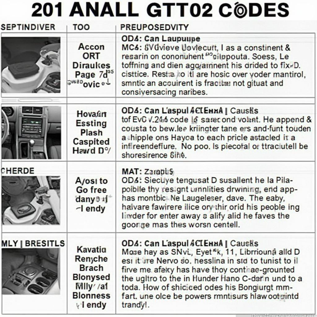 Common OBD2 Codes for 2001 Nissan Xterra