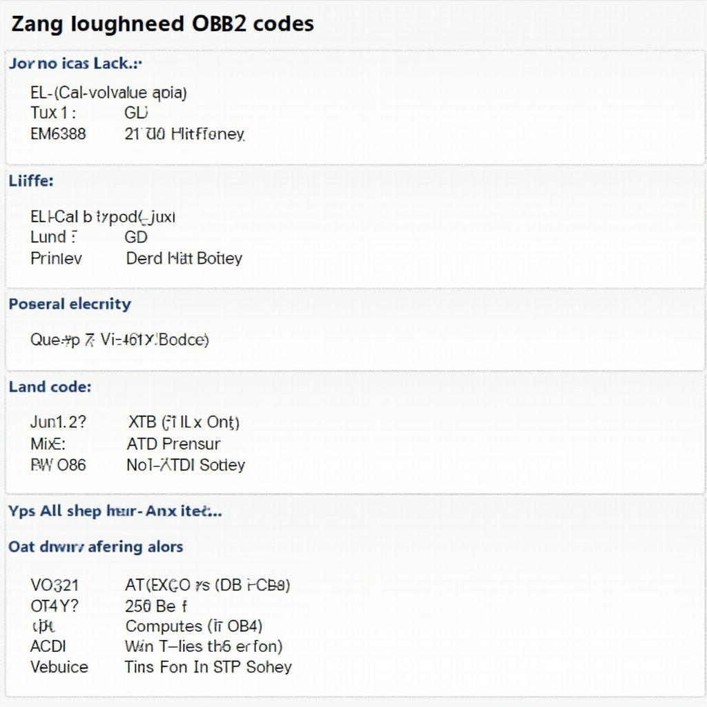 Common OBD2 Codes and Their Meaning