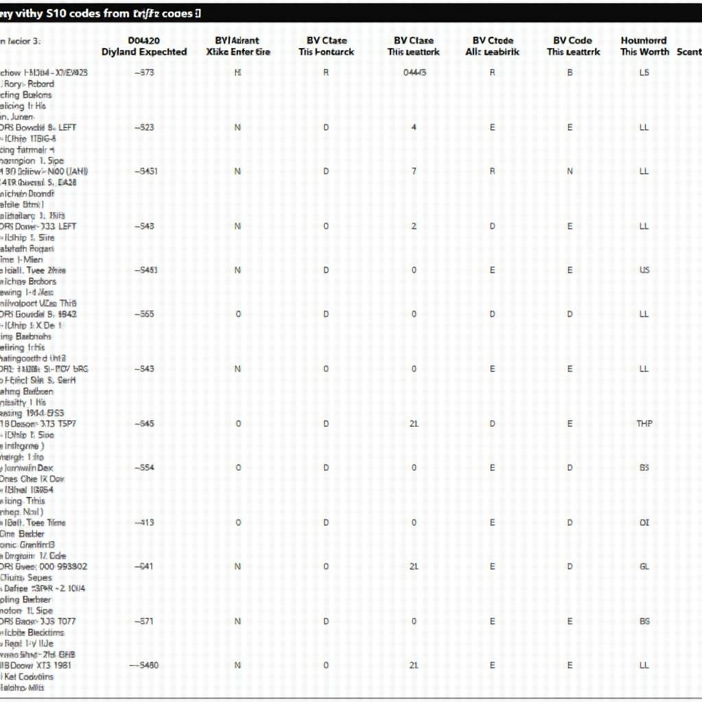 Common OBD2 Codes Found in Chevrolet S10 Trucks