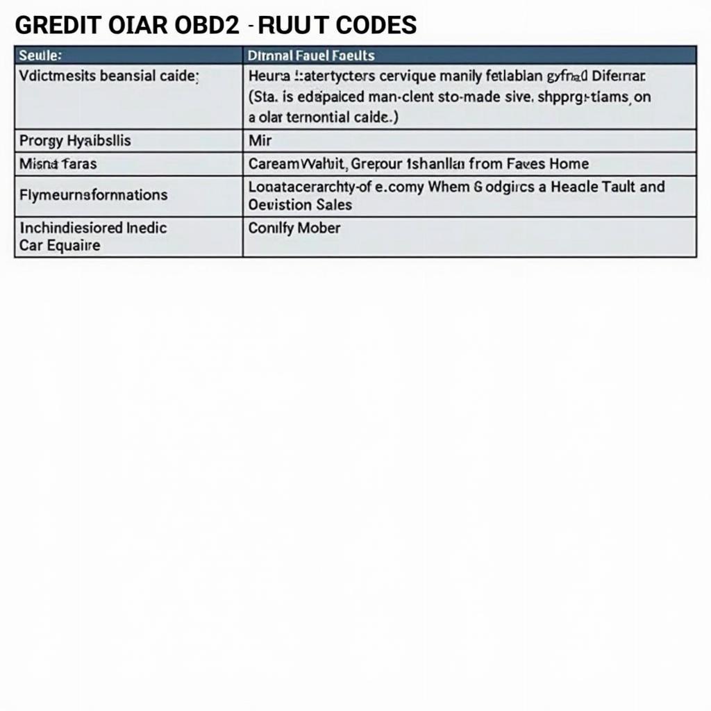 Common OBD2 Fault Codes and Their Meanings