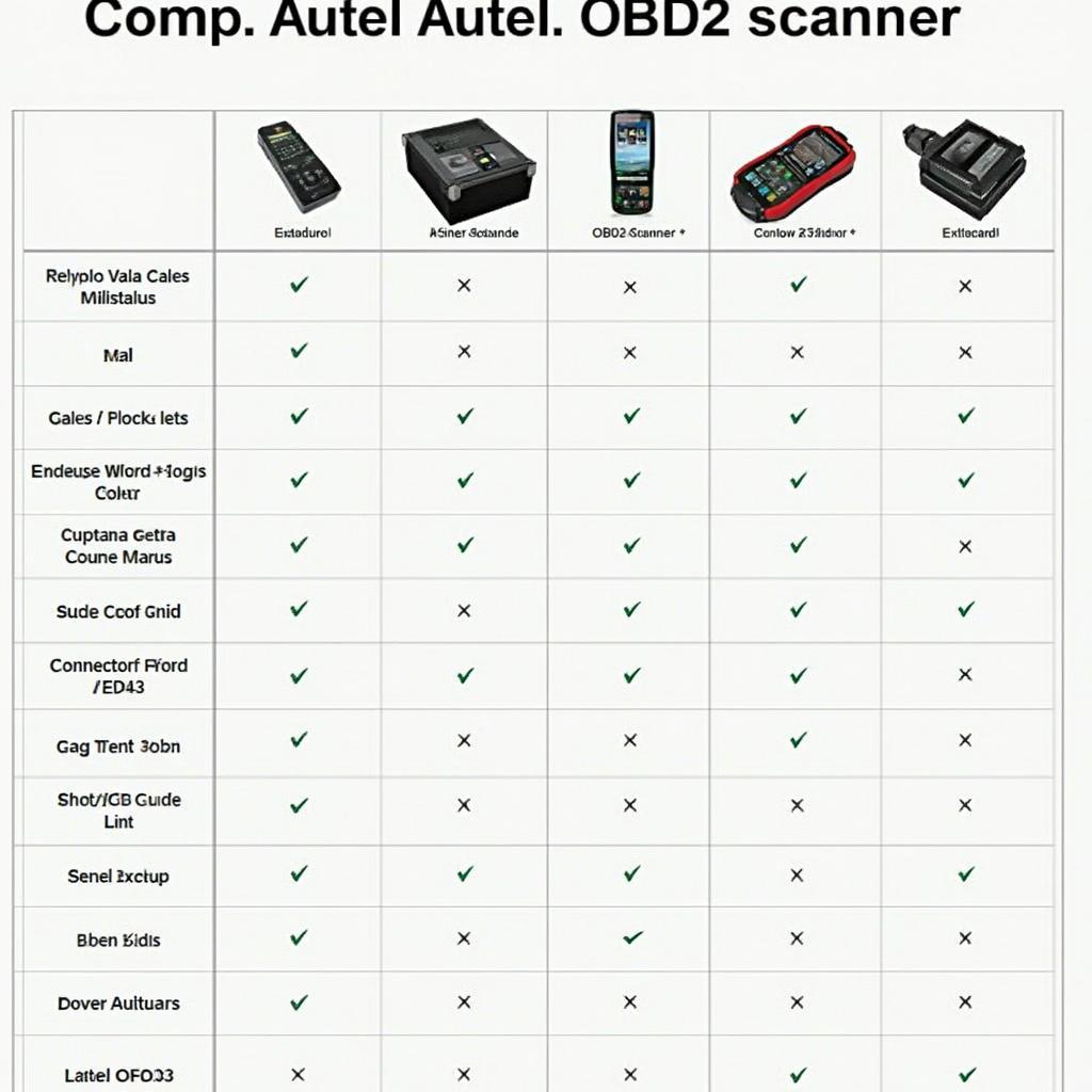 Comparison of Different Autel OBD2 Scanners