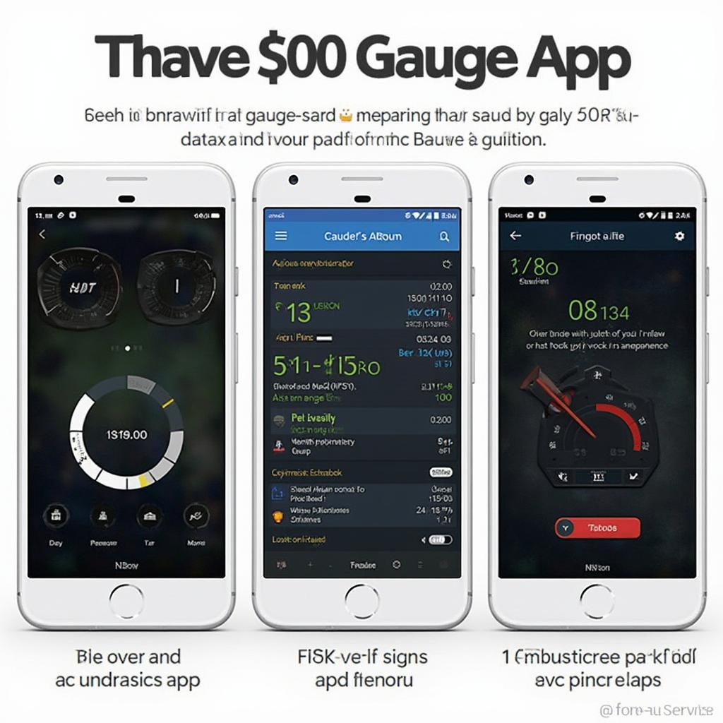 Comparing Different Gauge App Interfaces on Smartphones