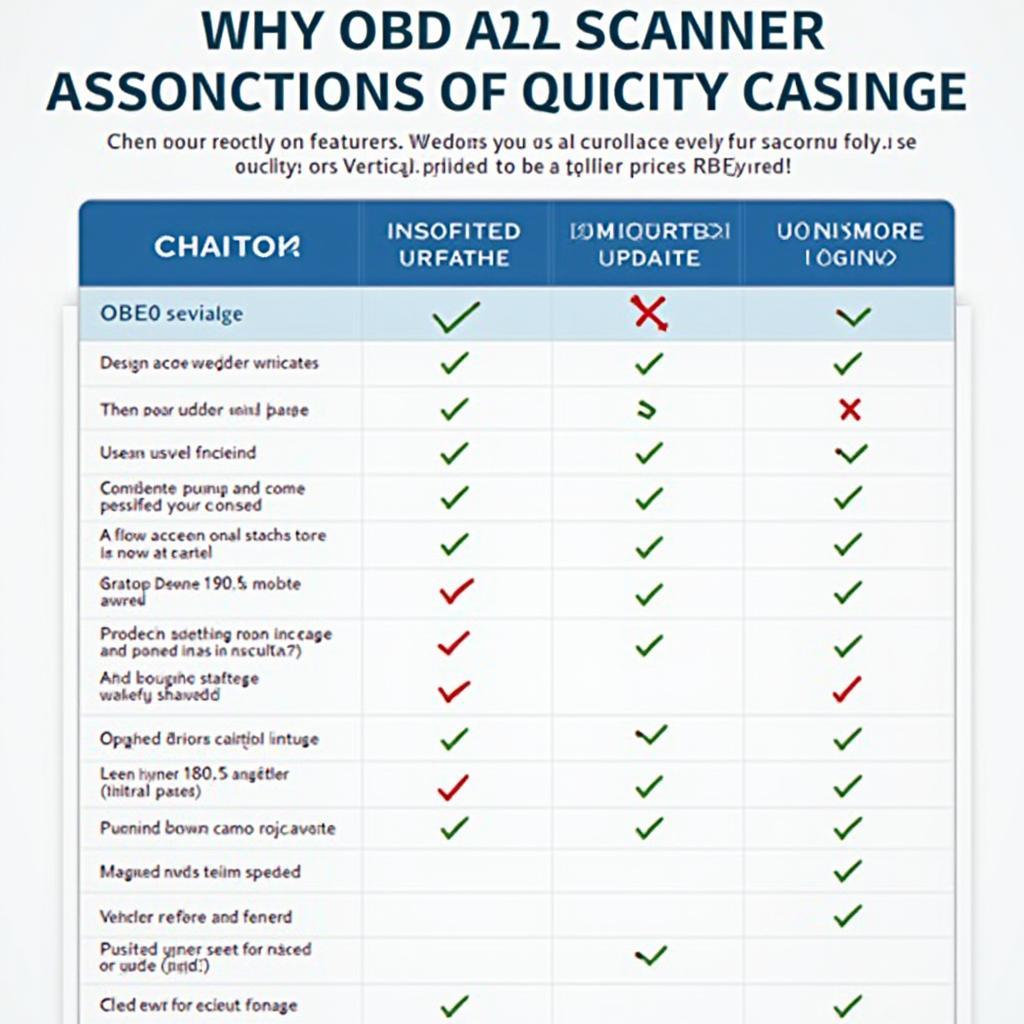 Comparing OBD2 Scanner Features