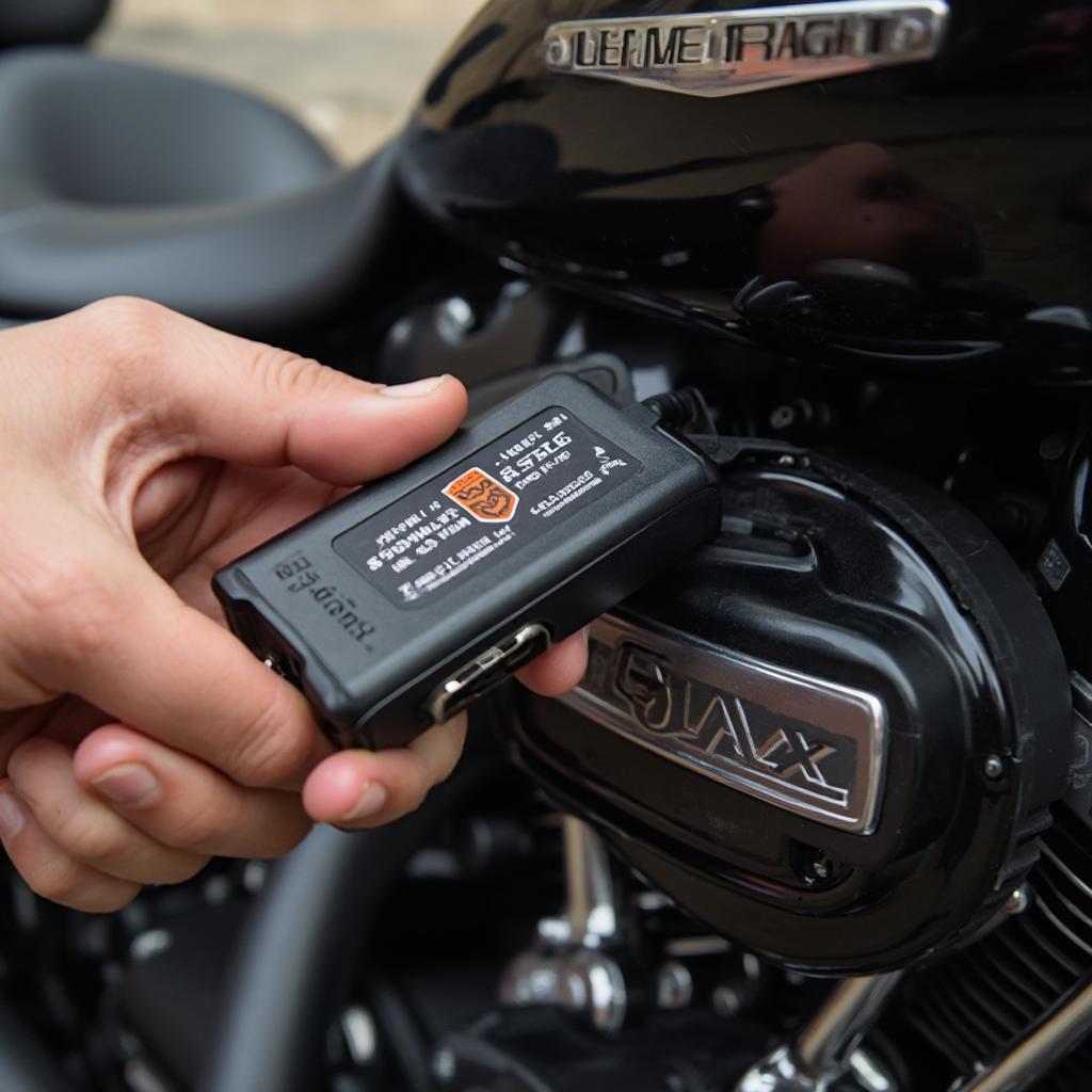 Connecting Harley Davidson Diagnostic Adaptor