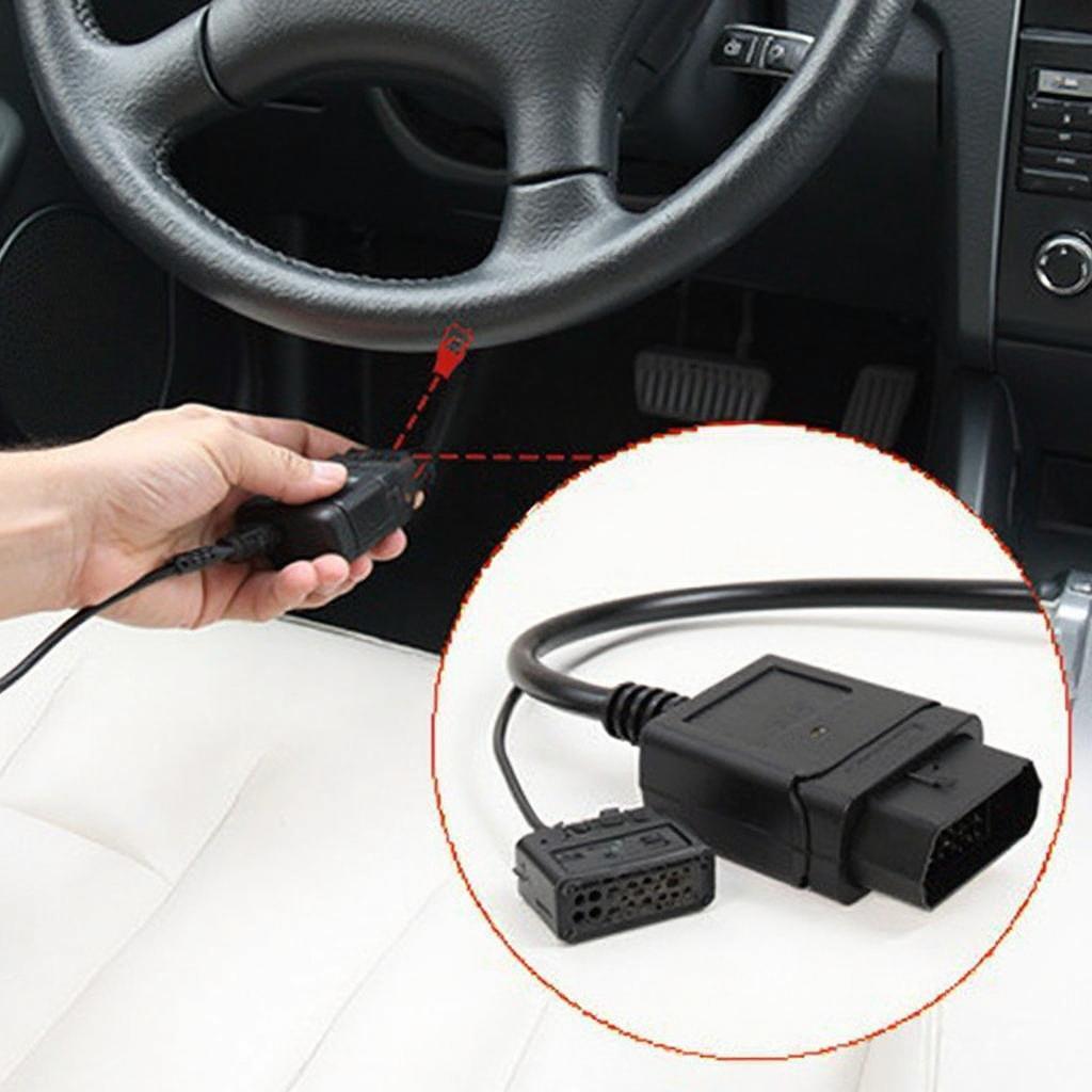 Connecting OBD2 Adapter to Car's OBD2 Port