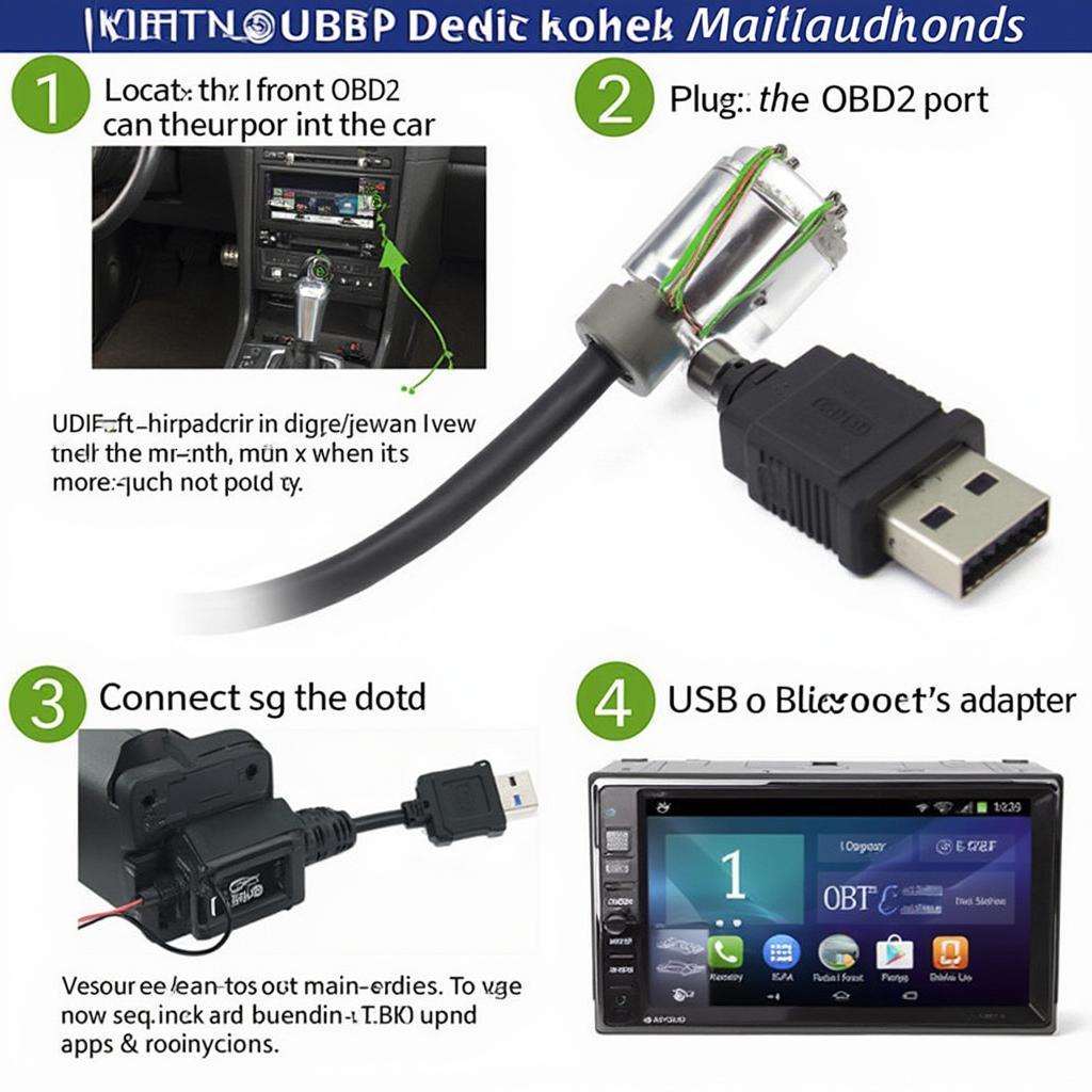 Connecting OBD2 Cable to Android Head Unit