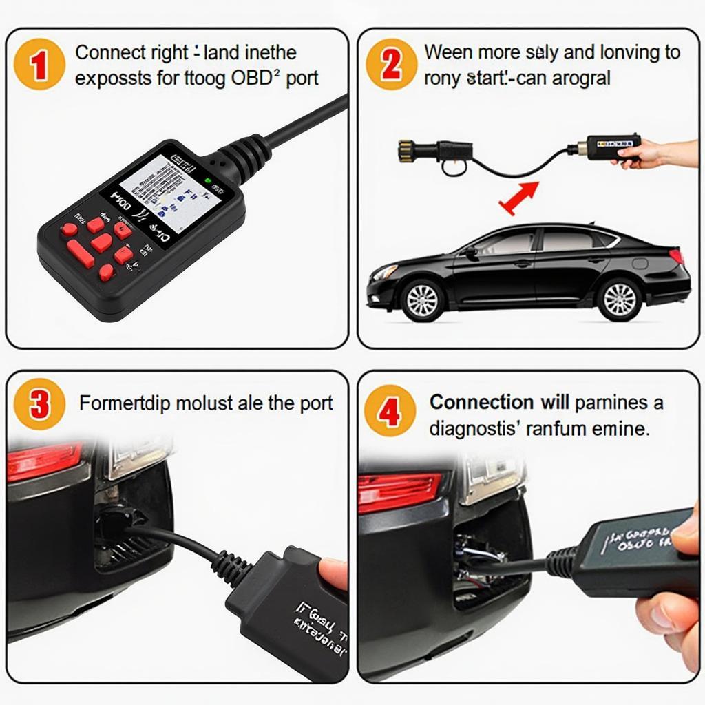 Connecting OBD2 Extension Cable Right Angle