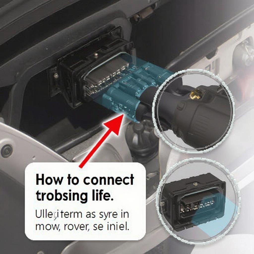 Connecting OBD2 Scanner to Port