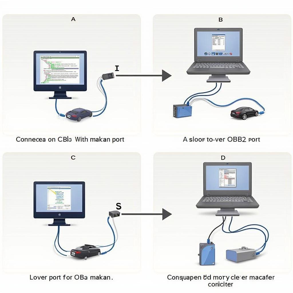 Connecting OBD2 to DB9 Adapter