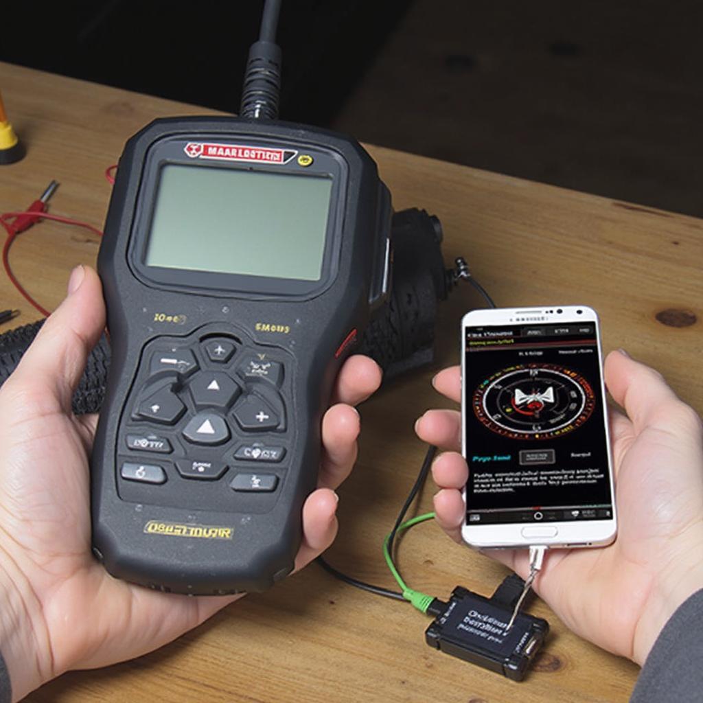 Craftsman 14063 connected to a smartphone with an ELM327 adapter