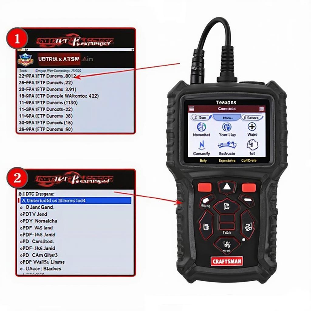 Craftsman 87702 OBD2 Scanner Display