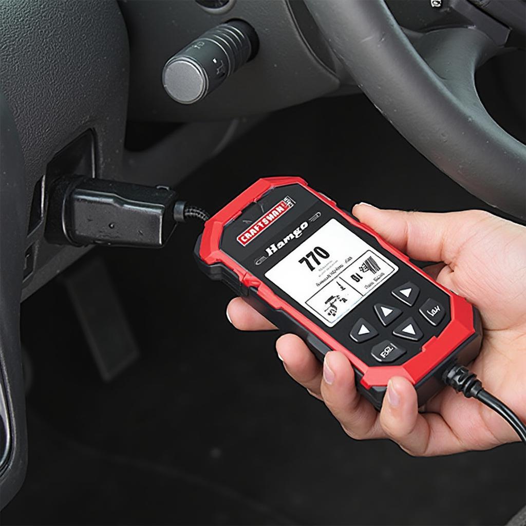 Craftsman 87702 OBD2 Scanner in Use