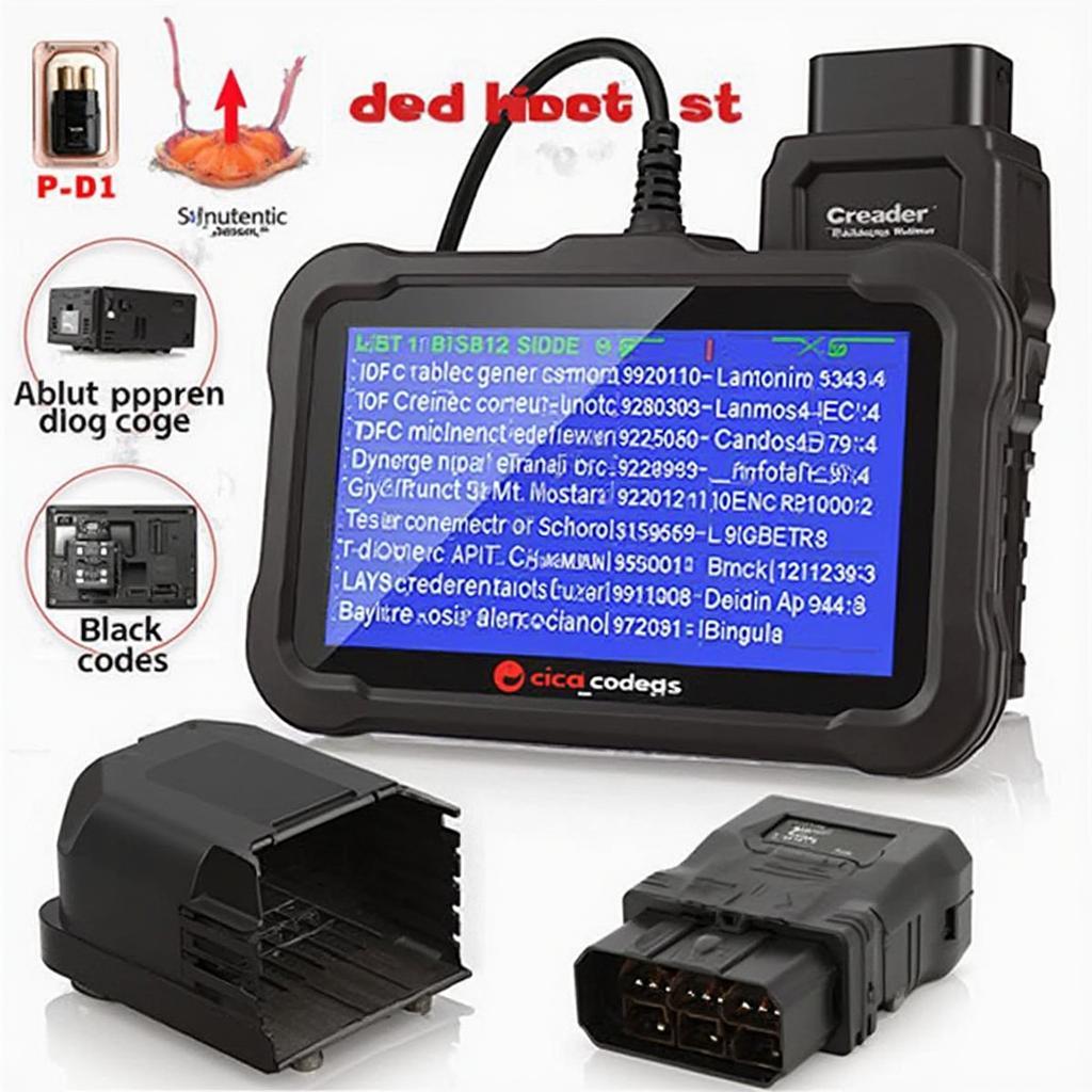 Creader 3001 OBD2 Displaying Diagnostic Codes