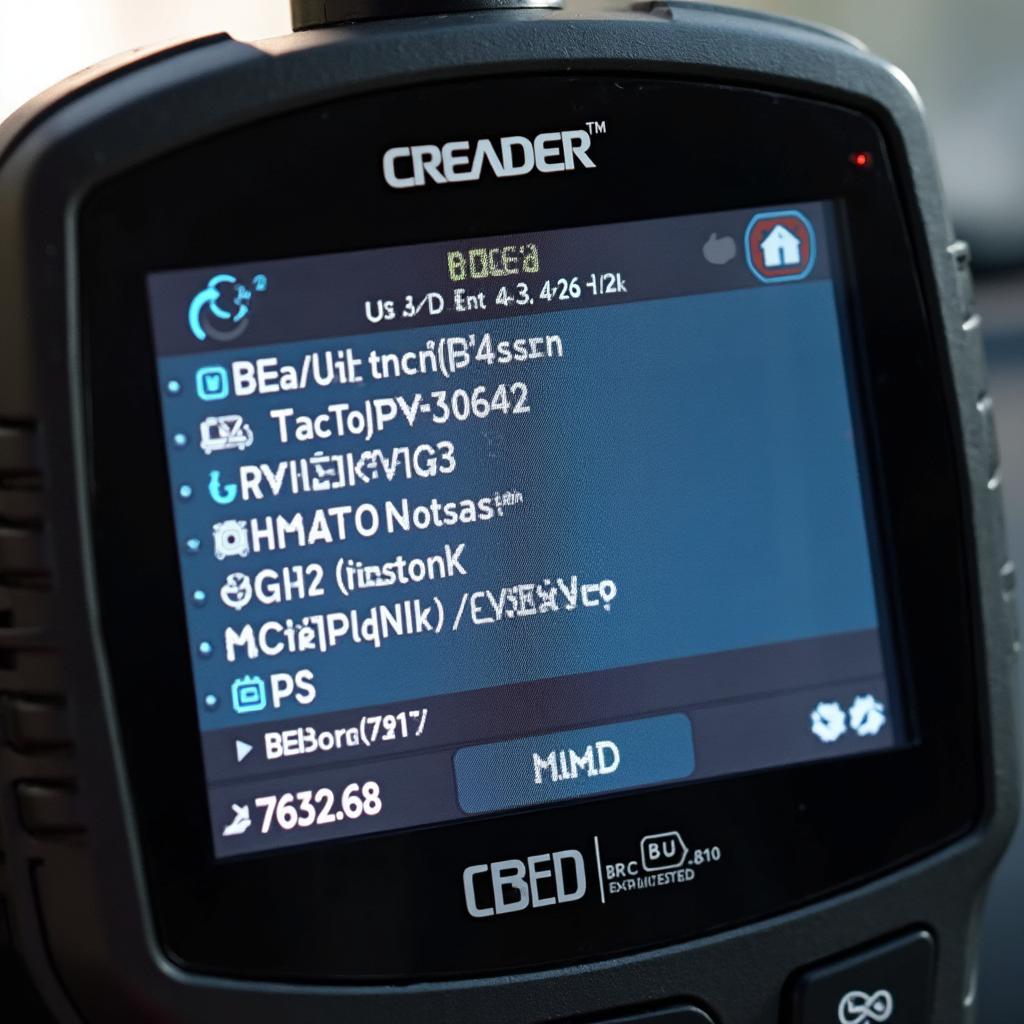 Creader 319 OBD2 Scanner Display