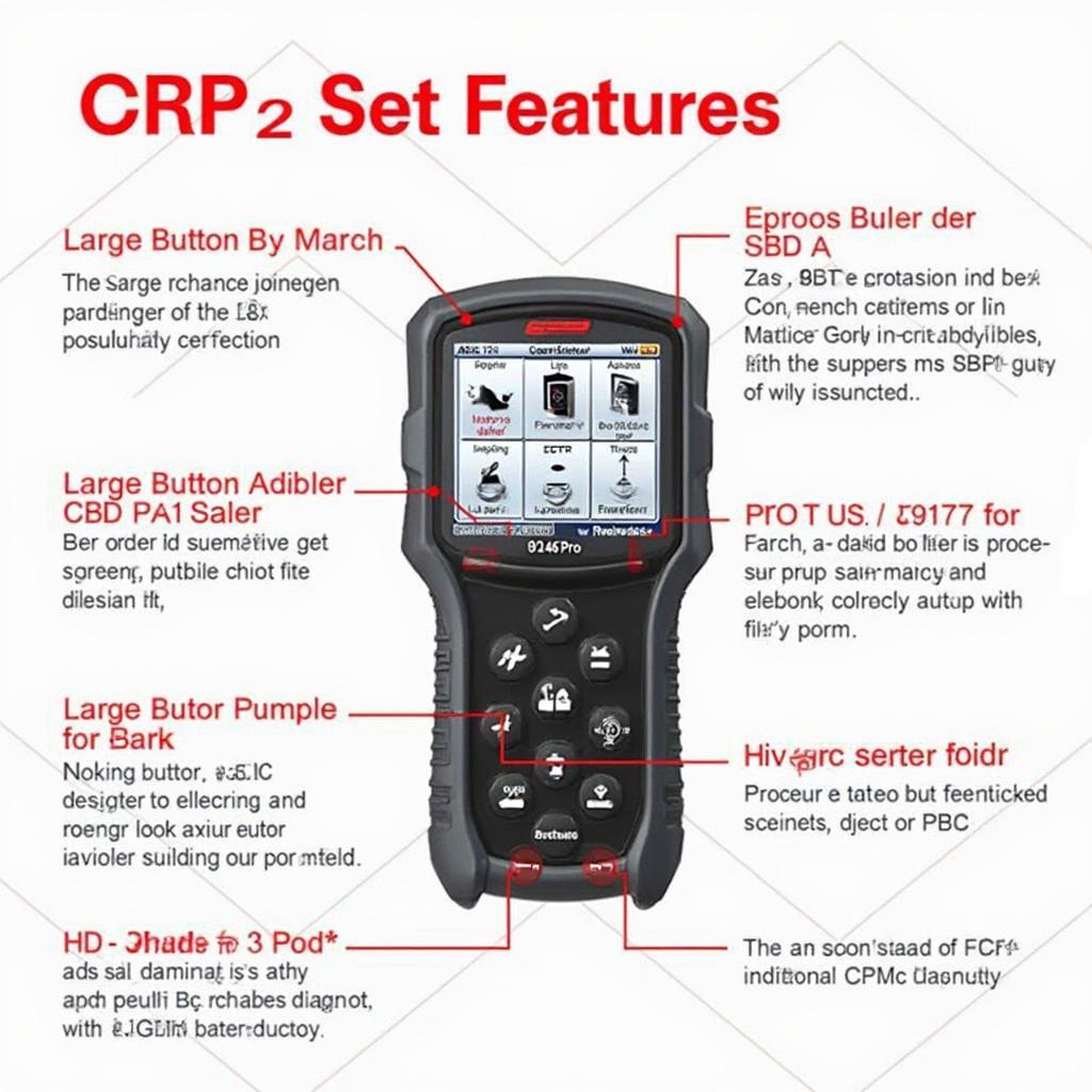 CRP 919 Pro OBD2 Scanner Features